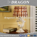 Grid lamp shade animal shaped ceramic vintage table lamp